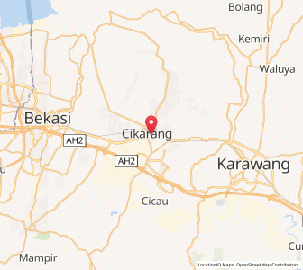 Map of Cikarang, West Java