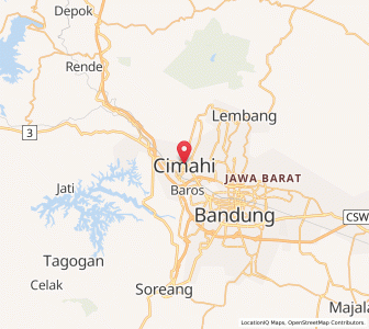 Map of Cimahi, West Java