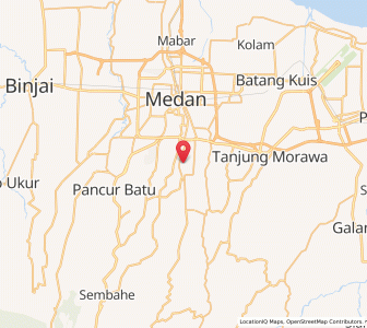Map of Deli Tua, North Sumatra