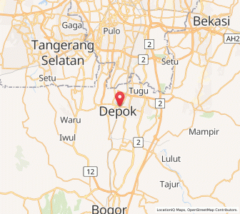 Map of Depok, West Java