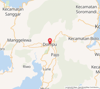 Map of Dompu, West Nusa Tenggara