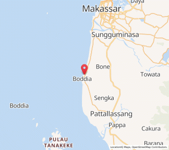 Map of Galesong, South Sulawesi