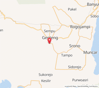 Map of Gambiran Satu, East Java