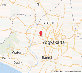 Map of Godean, Yogyakarta