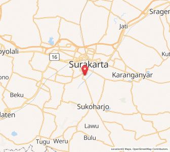 Map of Grogol, Central Java