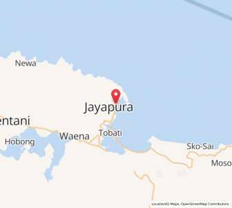 Map of Jayapura, Papua