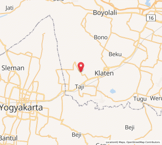 Map of Jogonalan, Central Java