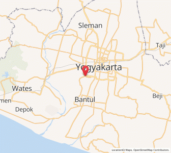 Map of Kasihan, Yogyakarta