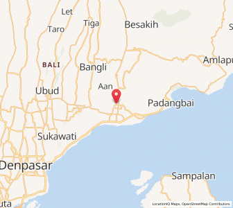 Map of Klungkung, Bali