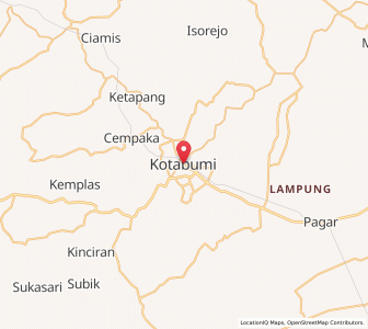 Map of Kotabumi, Lampung