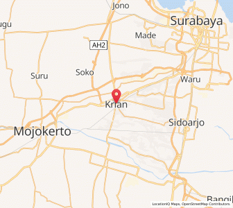 Map of Krian, East Java