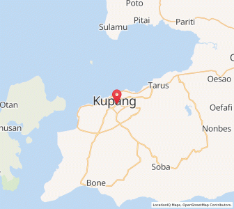 Map of Kupang, East Nusa Tenggara