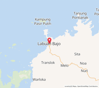 Map of Labuan Bajo, East Nusa Tenggara