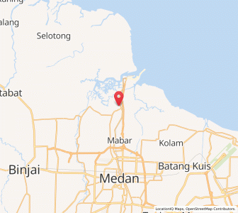 Map of Labuhan Deli, North Sumatra
