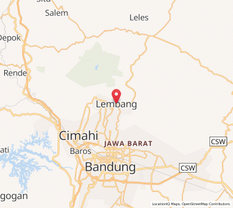 Map of Lembang, West Java