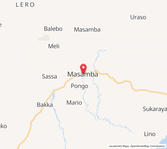 Map of Masamba, South Sulawesi