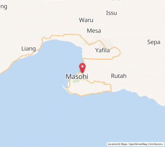 Map of Masohi, Maluku