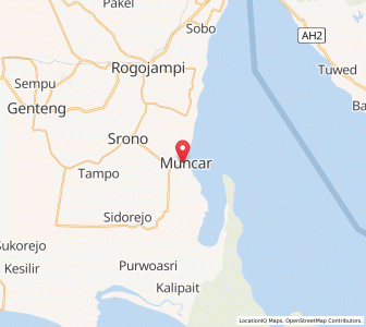 Map of Muncar, East Java