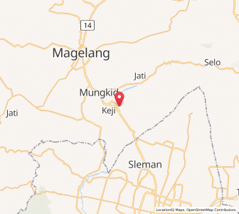 Map of Muntilan, Central Java