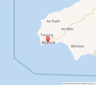 Map of Muntok, Bangka–Belitung Islands