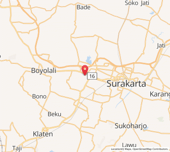 Map of Ngemplak, Central Java