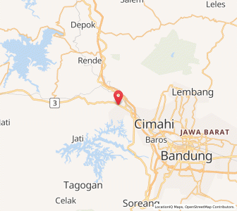 Map of Padalarang, West Java