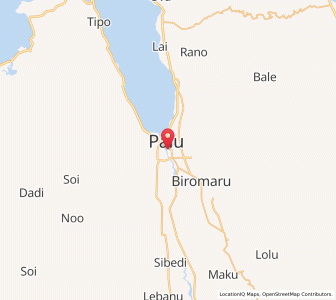 Map of Palu, Central Sulawesi