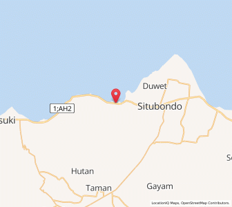 Map of Panarukan, East Java