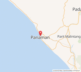 Map of Pariaman, West Sumatra