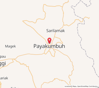 Map of Payakumbuh, West Sumatra