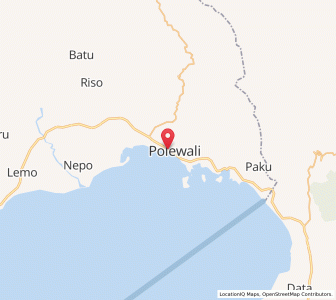 Map of Polewali, West Sulawesi