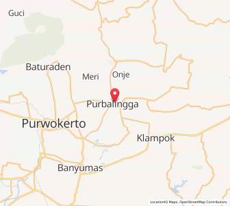 Map of Purbalingga, Central Java