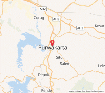 Map of Purwakarta, West Java