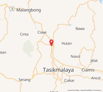 Map of Rajapolah, West Java