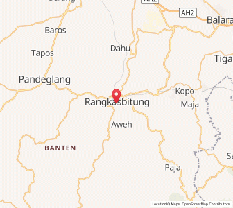 Map of Rangkasbitung, Banten