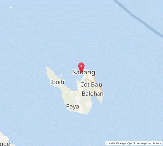Map of Sabang, Aceh