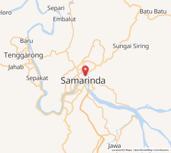 Map of Samarinda, East Kalimantan