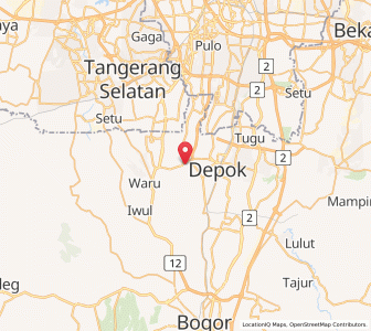 Map of Sawangan, West Java