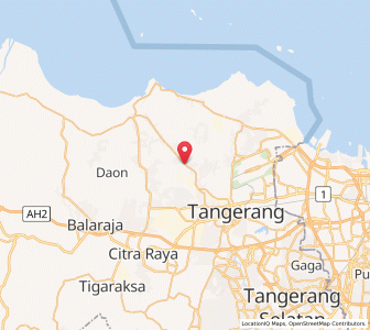 Map of Sepatan, West Java