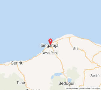 Map of Singaraja, Bali
