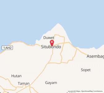 Map of Situbondo, East Java