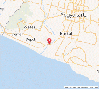 Map of Srandakan, Yogyakarta