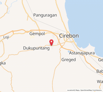 Map of Sumber, West Java