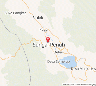 Map of Sungai Penuh, Jambi