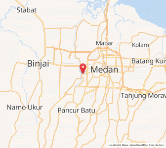 Map of Sunggal, North Sumatra