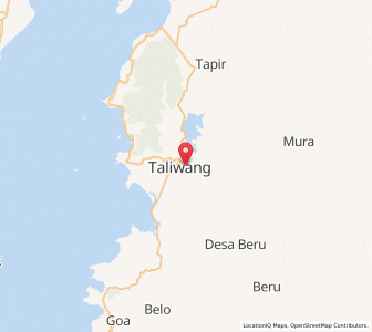 Map of Taliwang, West Nusa Tenggara