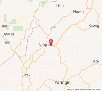 Map of Tanjung, South Kalimantan