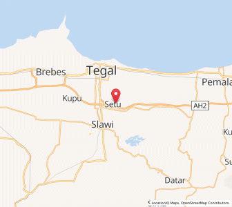 Map of Tarub, Central Java