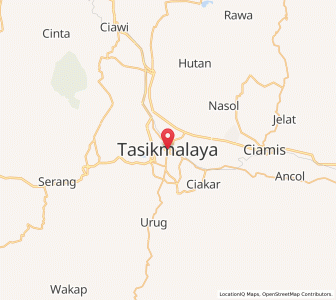 Map of Tasikmalaya, West Java