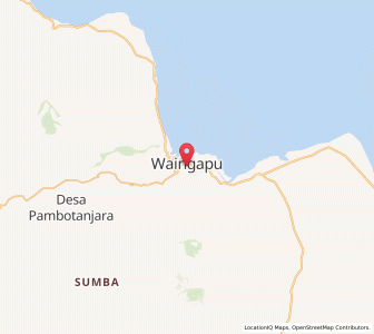 Map of Waingapu, East Nusa Tenggara